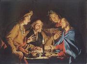 Matthias Stomer Christ in Emmaus USA oil painting reproduction